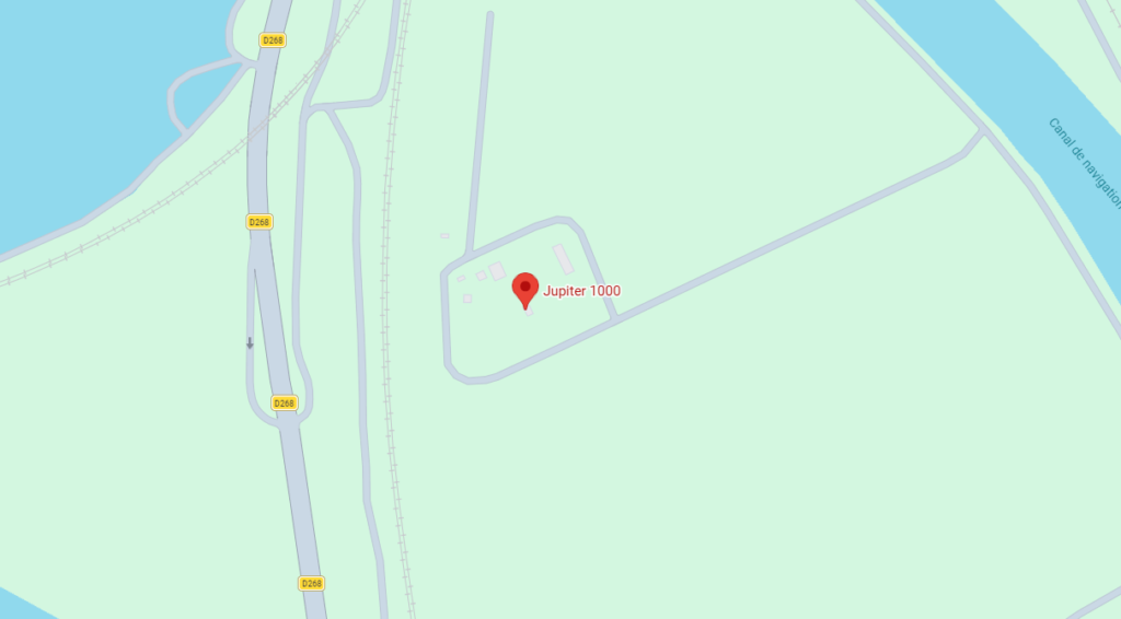 Carte de localisation — Jupiter 1000